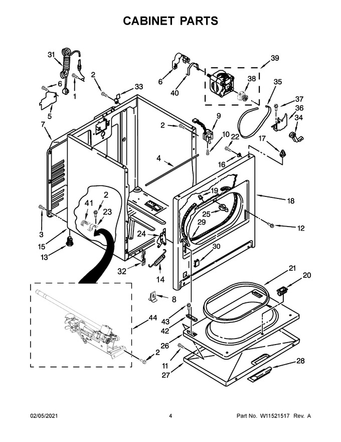 Diagram for WGD5000DW4