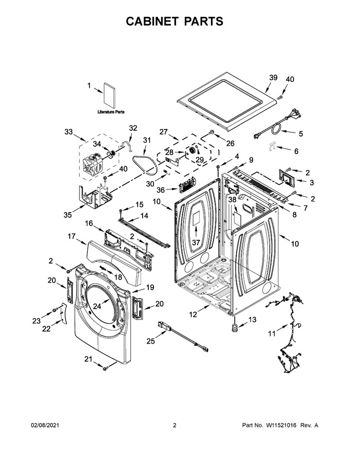 Diagram for YWED9620HW2