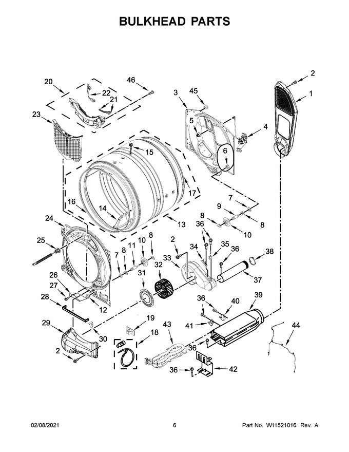 Diagram for YWED9620HW2