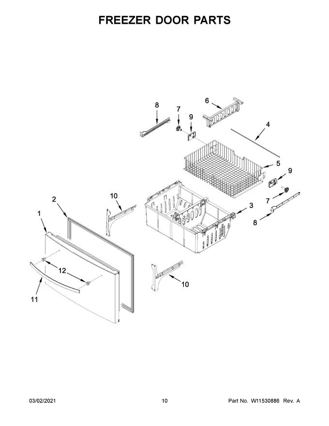 Diagram for WRX735SDHB03