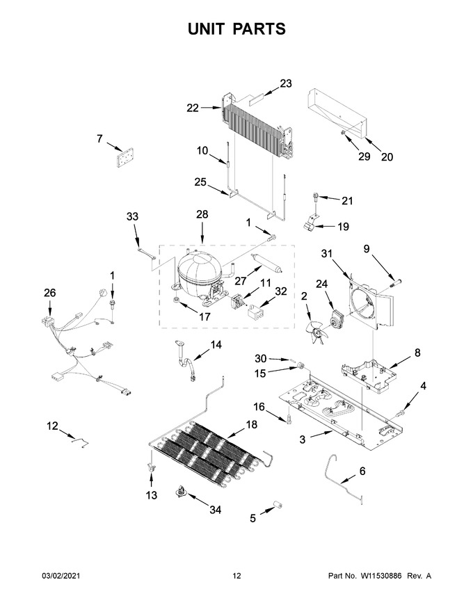 Diagram for WRX735SDHB03