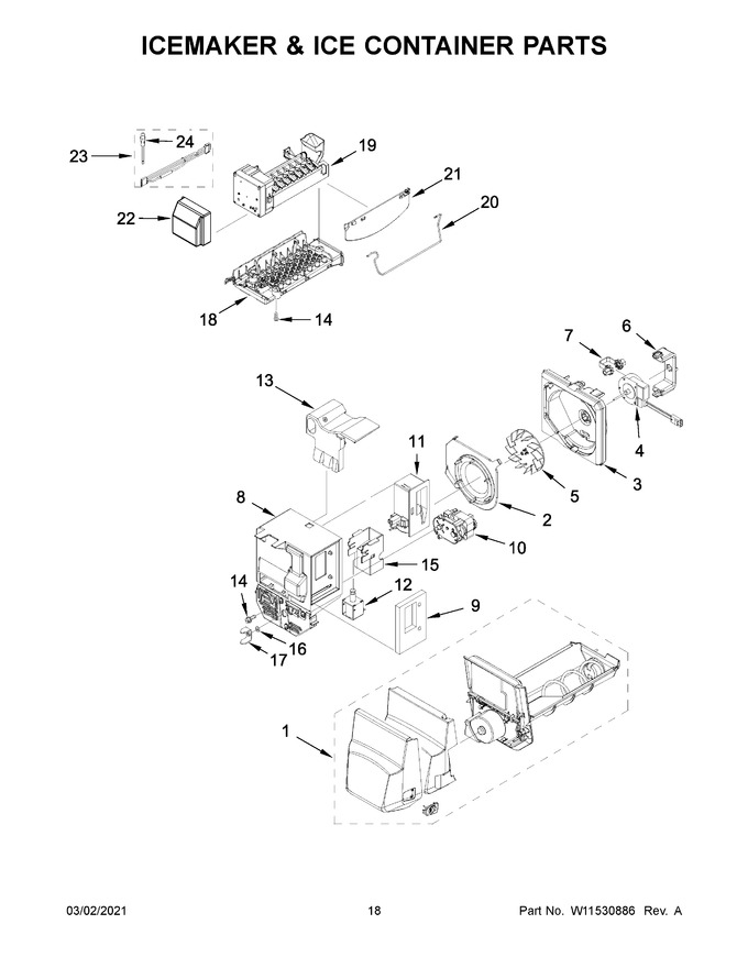 Diagram for WRX735SDHB03
