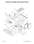 Diagram for 03 - Cooktop, Burner And Grate Parts
