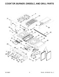 Diagram for 03 - Cooktop, Burner, Griddle, And Grill Parts