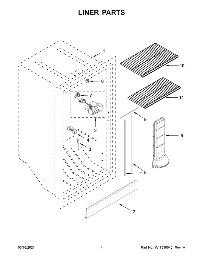 Diagram for WZF34X16DW07