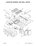 Diagram for 03 - Cooktop, Burner, And Grill Parts