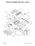 Diagram for 03 - Cooktop, Burner, And Grill Parts