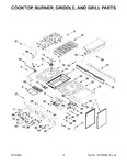 Diagram for 03 - Cooktop, Burner, Griddle, And Grill Parts