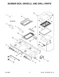 Diagram for 02 - Burner Box, Griddle, And Grill Parts