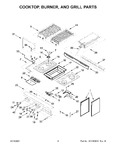 Diagram for 03 - Cooktop, Burner, And Grill Parts