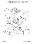Diagram for 03 - Cooktop, Burner, And Grill Parts