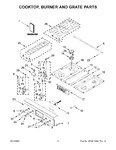 Diagram for 02 - Cooktop, Burner And Grate Parts