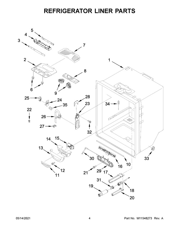 Diagram for KRFF305EWH06