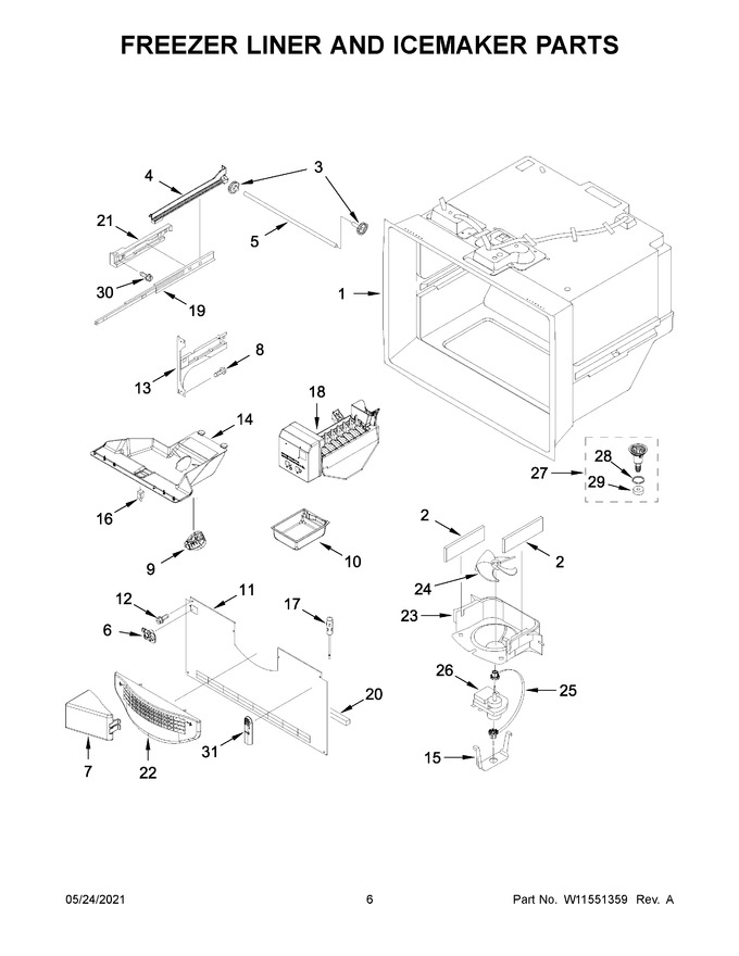 Diagram for WRFA35SWHZ07