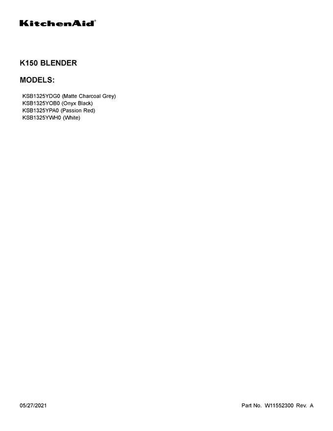 Diagram for KSB1325YDG0