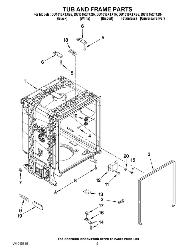 Diagram for DU1015XTXQ5