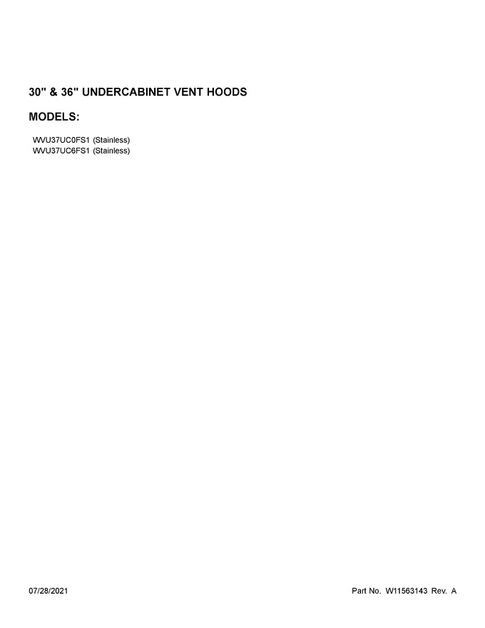 Diagram for WVU37UC6FS1