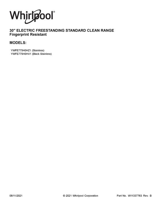 Diagram for YWFE775H0HV1