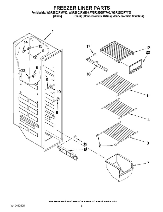 Diagram for WSR25D2RYW00