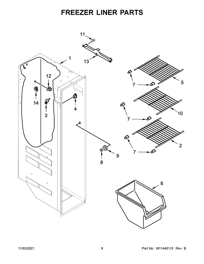 Diagram for WRS311SDHW04