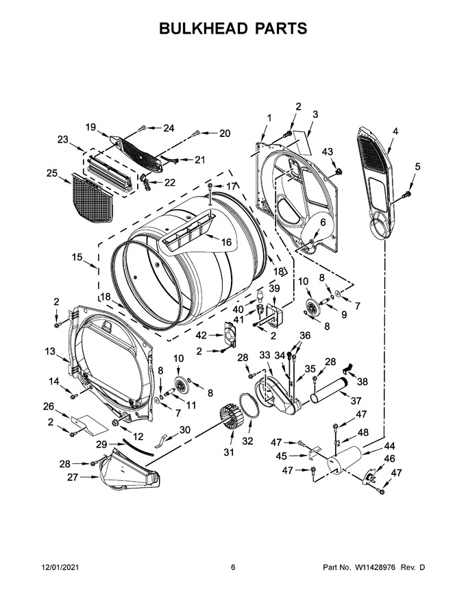 Diagram for WGD6120HW0