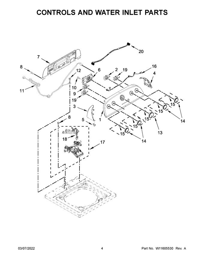 Diagram for WTW4955HW3