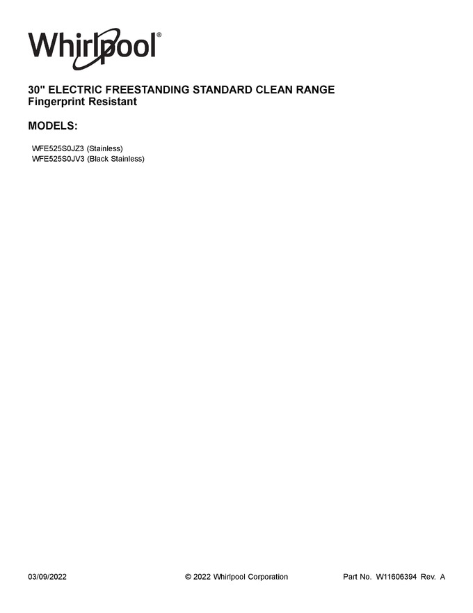 Diagram for WFE525S0JV3
