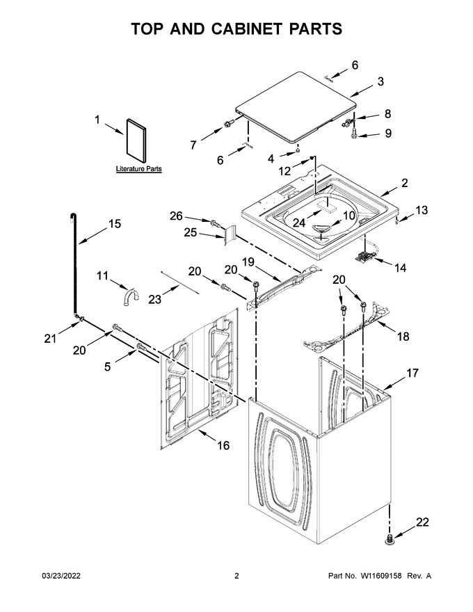 Diagram for WTW4655JW2