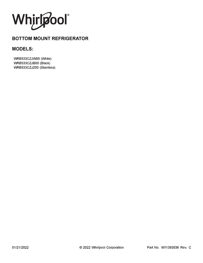 Diagram for WRB533CZJB00