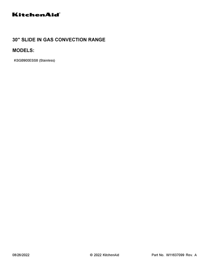 Diagram for KSGB900ESS8