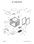 Diagram for 05 - 30" Oven Parts