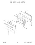 Diagram for 08 - 30" Oven Door Parts