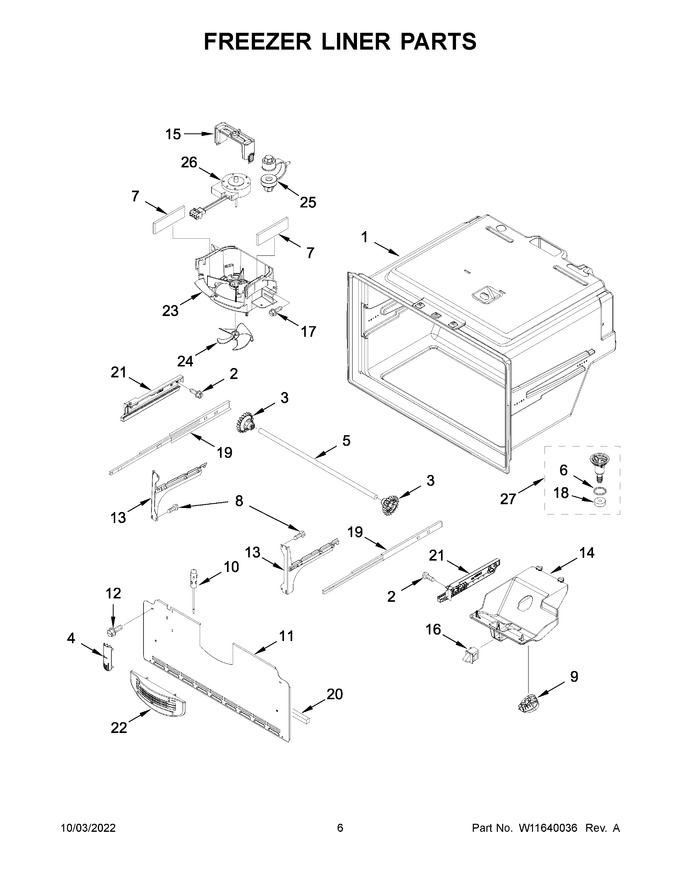 Diagram for WRF555SDFZ16