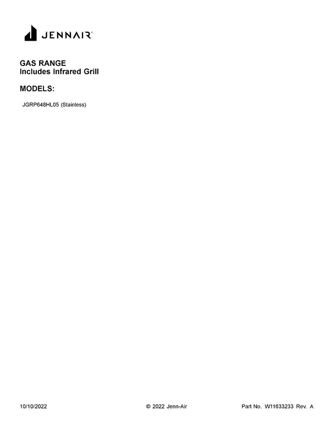 Diagram for JGRP648HL05