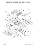 Diagram for 03 - Cooktop, Burner, And Grill Parts