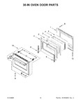 Diagram for 08 - 30-in Oven Door Parts