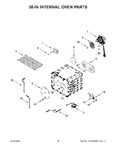 Diagram for 10 - 30-in Internal Oven Parts