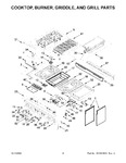 Diagram for 03 - Cooktop, Burner, Griddle, And Grill Parts
