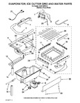 Diagram for 02 - Evaporator, Ice Cutter Grid And Water Parts