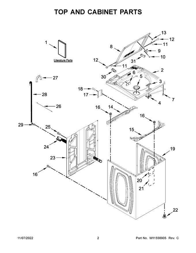 Diagram for WTW5015LW0