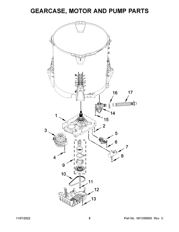 Diagram for WTW5015LW0