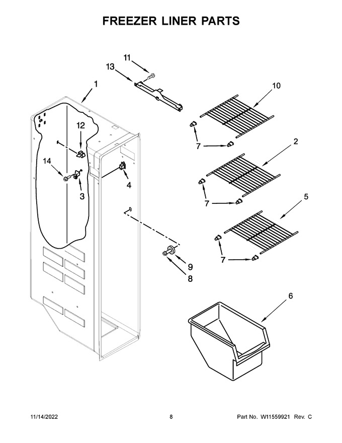 Diagram for WRS331SDHW06