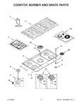 Diagram for 02 - Cooktop, Burner And Grate Parts