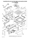 Diagram for 02 - Evaporator, Ice Cutter Grid And Water Parts