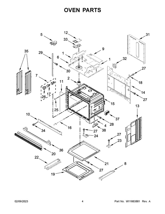 Diagram for WOC54EC7HS22