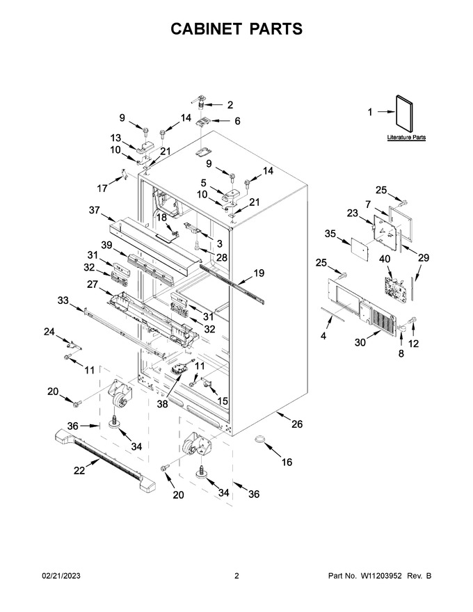Diagram for WRX735SDBM02