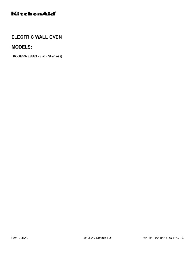 Diagram for KODE507EBS21