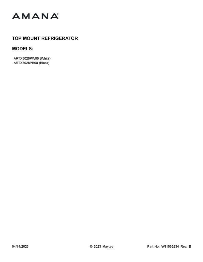 Diagram for ARTX3028PB00
