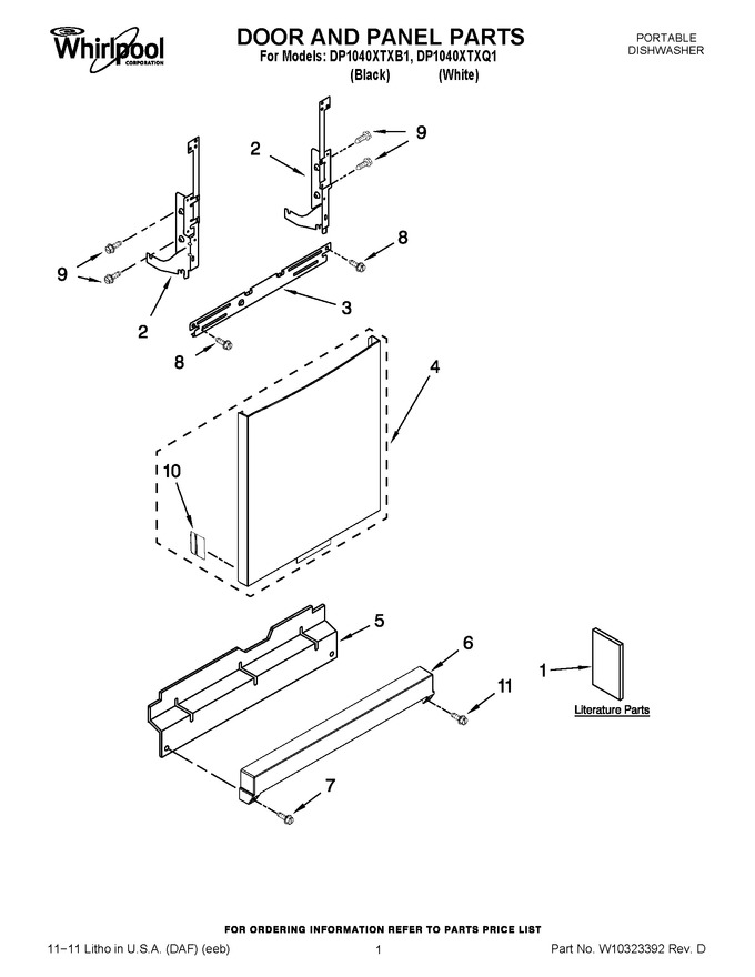 Diagram for DP1040XTXB1