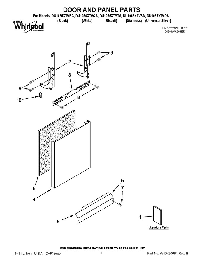 Diagram for DU1055XTVTA